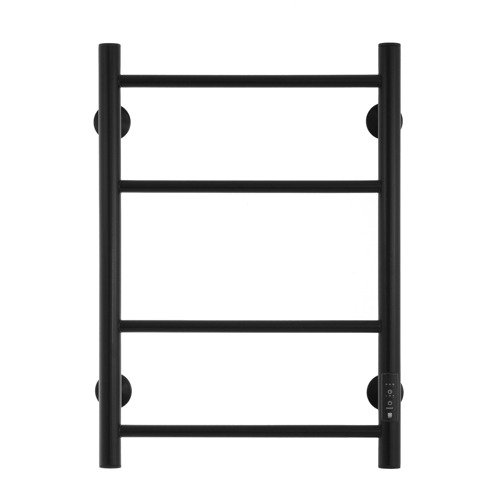 Полотенцесушитель электрический Energy Round 600x400 мм с таймером черный матовый EETR0ROUND604R905M