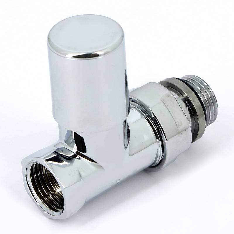 Вентиль радиаторный ручной Carlo Poletti Compact 1/2 НВ прямой хром V150710B