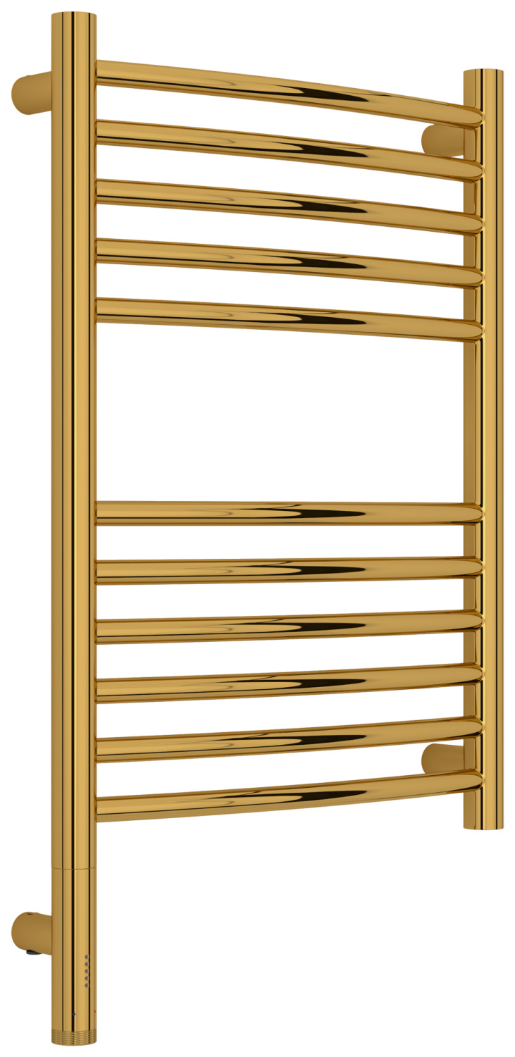 Полотенцесушитель электрический Сунержа Богема 3.1 выгнутая 400x600 мм левое подключение золото глянец 03-6002-6040