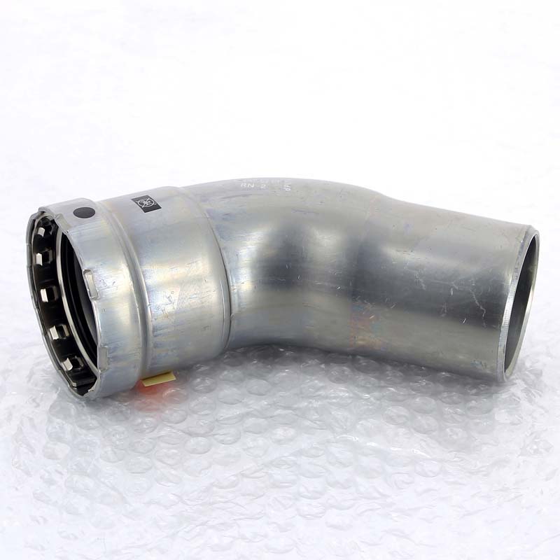 Угольник-вставка 45° пресс Viega Megapress 2 оцинкованная сталь 694746