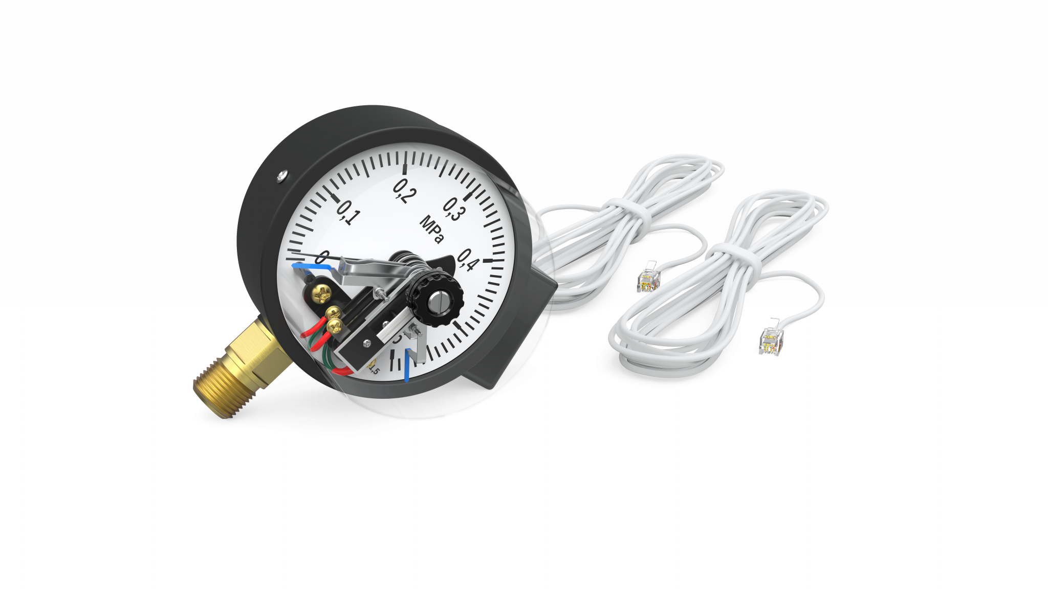 Датчик давления манометр электроконтактный ectoControl G 1/2 0-6 Атм ES-MAGA-06