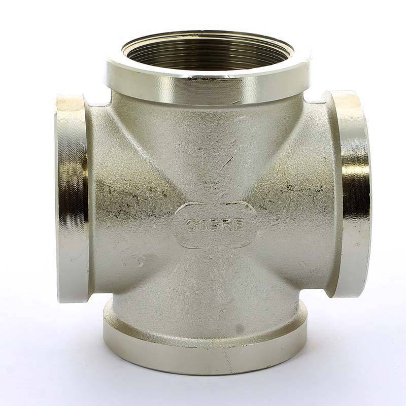 Крестовина латунная никелированная Tiemme 2 ВР 1500557