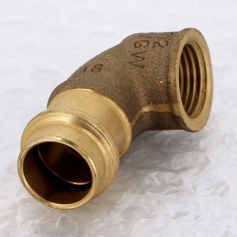 Угол 90° пресс-В бронзовый Viega Sanpress 18х1/2 281236