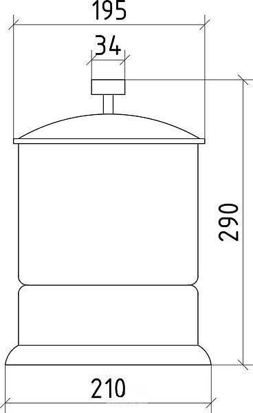 Ведро мусорное напольное Boheme Royal Cristal хром 10927-CR