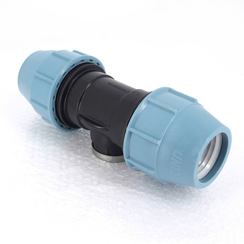 Тройник компрессионный Unidelta для труб ПНД 63х1 1/2 ВР 1007064006