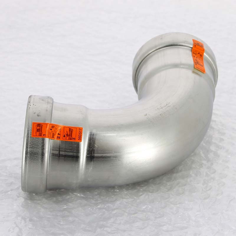 Отвод пресс 90° Viega Sanpress Inox нержавеющая сталь 64 мм 577988