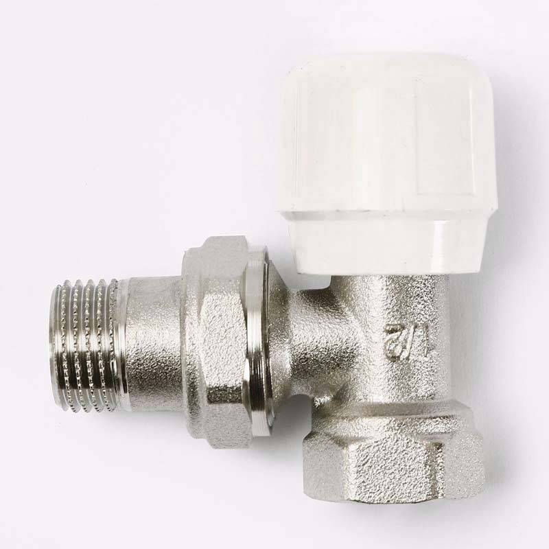 Вентиль ручной Uni-Fitt угловой 1/2 никелированный 155N2000