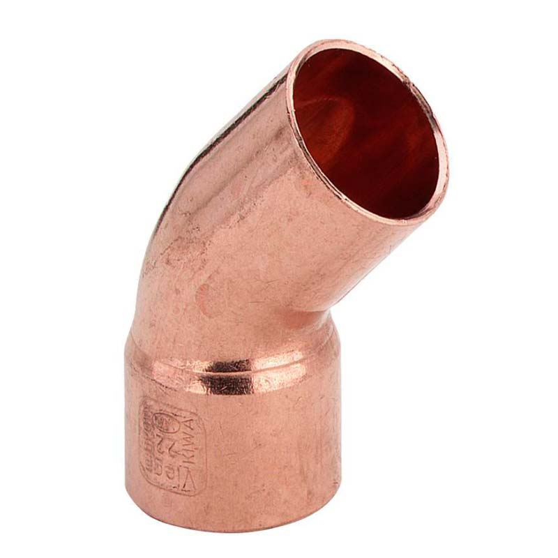 Угол медный 45 градусов однораструбный под пайку Viega 10 мм 109325