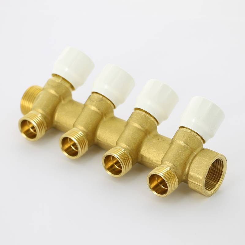 Коллектор с вентилями Uni-Fitt 3/4 4 выхода 1/2 40 мм 400G3240