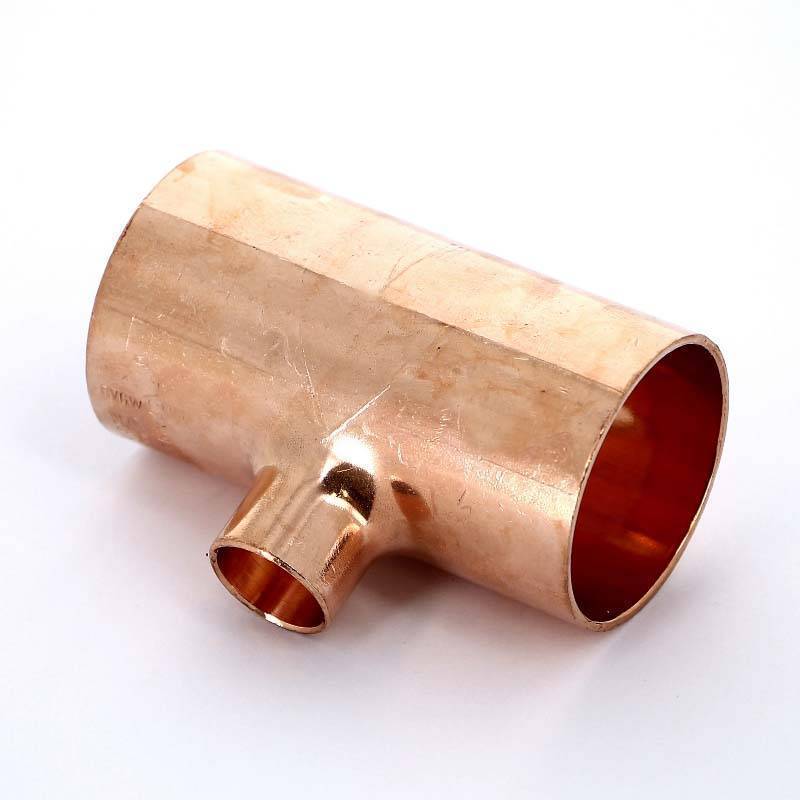 Тройник медный Viega под пайку 42х18х42 мм 125479