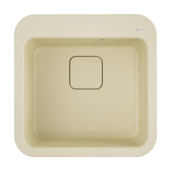 Кухонная мойка Omoikiri Tasogare 51-BE 51x51 см ваниль 4993736