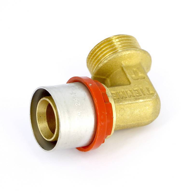 Угольник пресс с наружной резьбой Tiemme COMPACT 26 x 3/4 1660025