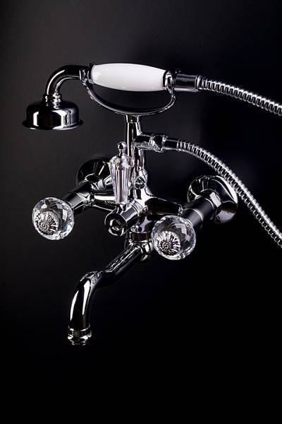 Смеситель для раковины высокий Boheme Flora хром глянцевый 272-FL