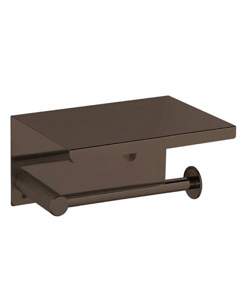 Держатель для туалетной бумаги подвесной Boheme Uno глянцевая оружейная сталь 10971-SGM