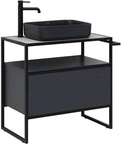 Тумба под раковину Allen Brau Priority 80 см матовый антрацит 1.31002.AM