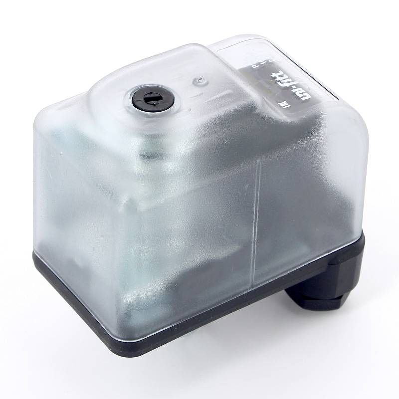 Реле давления UNI-FITT PM 5 с накидной гайкой 1/4 1-5 бар прозрачный корпус 261T0105