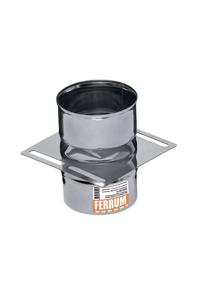 Площадка монтажная одностенная Ferrum AISI 430 0.8 мм 180 мм Аf5510