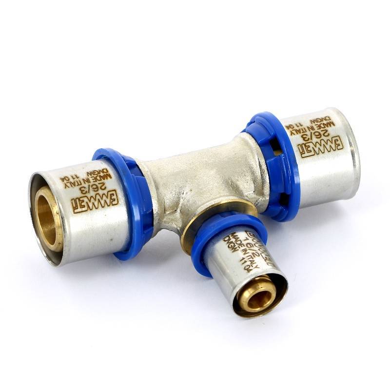 Тройник пресс EMMETI 26х16х26 мм 28101376