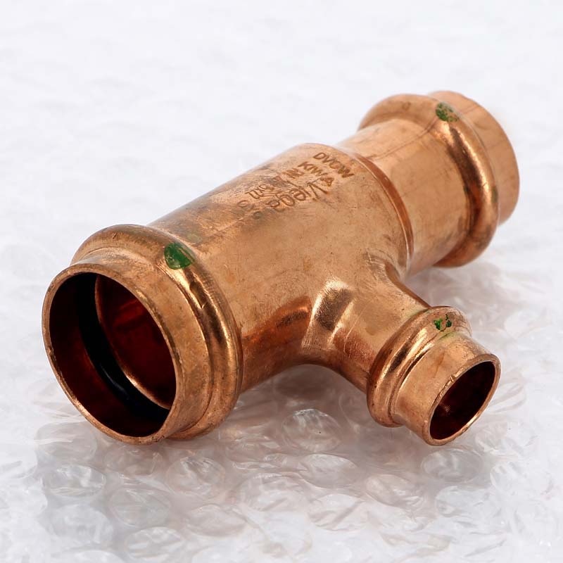 Тройник пресс медный Viega Profipress 28x15x22 мм 324841