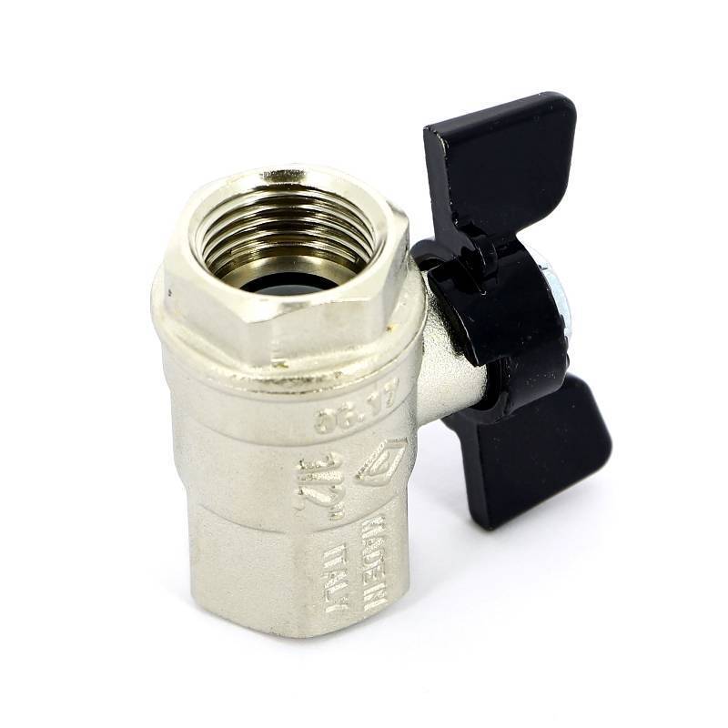 Кран шаровой Bugatti New Jersey 1/2 ВР-ВР бабочка 09120004