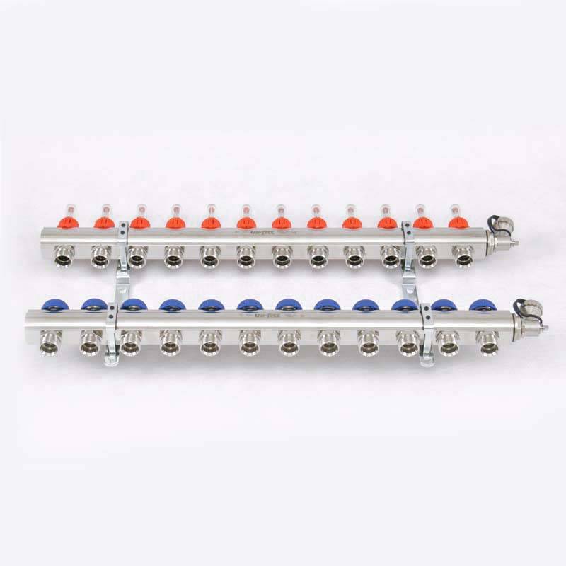 Коллекторная группа Uni-Fitt серия E 1x3/4 EK 12 выходов с расходомерами 440E4312