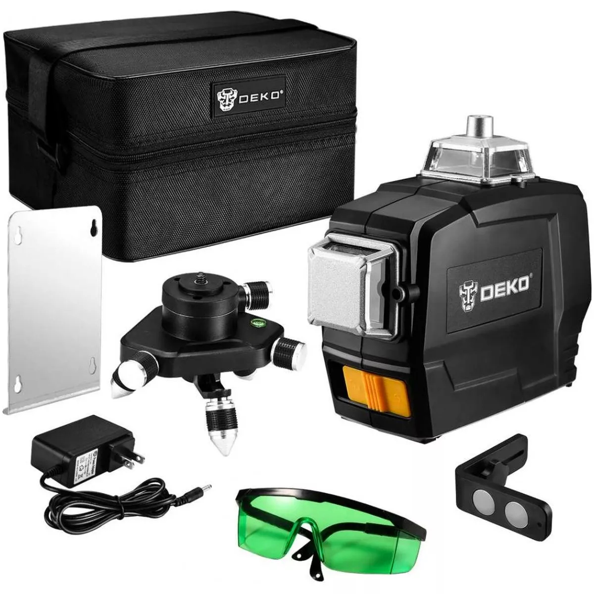 Нивелир лазерный DEKO DKLL12PG1 3x360 зеленый луч 065-0230