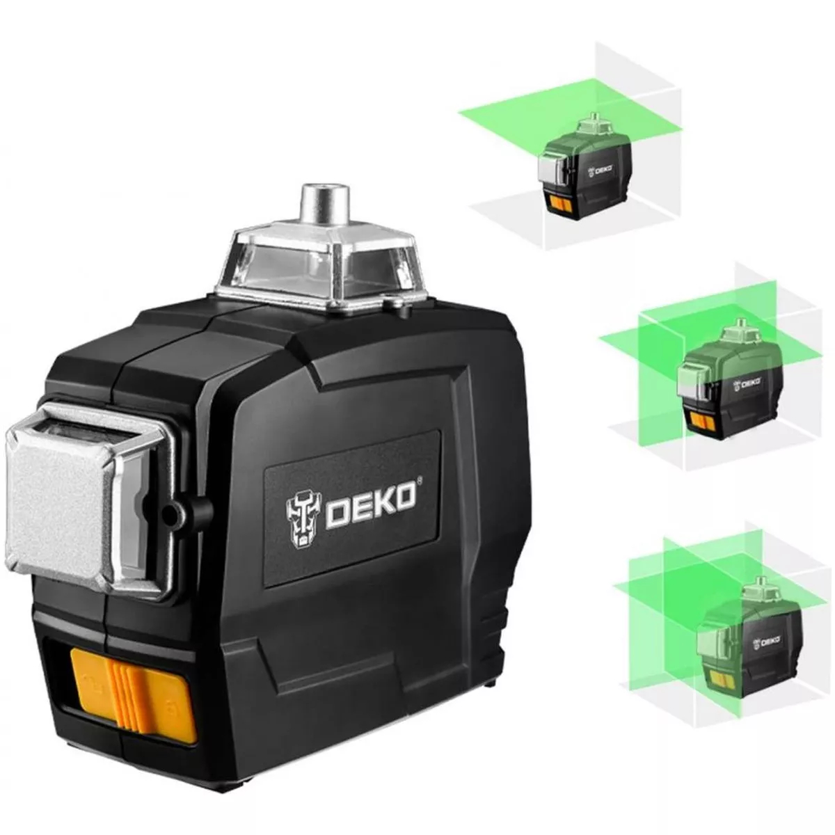 Нивелир лазерный DEKO DKLL12PG1 3x360 зеленый луч 065-0230