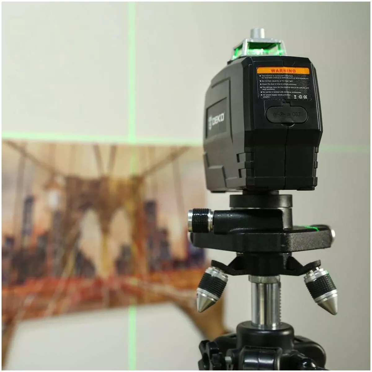 Нивелир лазерный DEKO DKLL12PG1 3x360 зеленый луч 065-0230