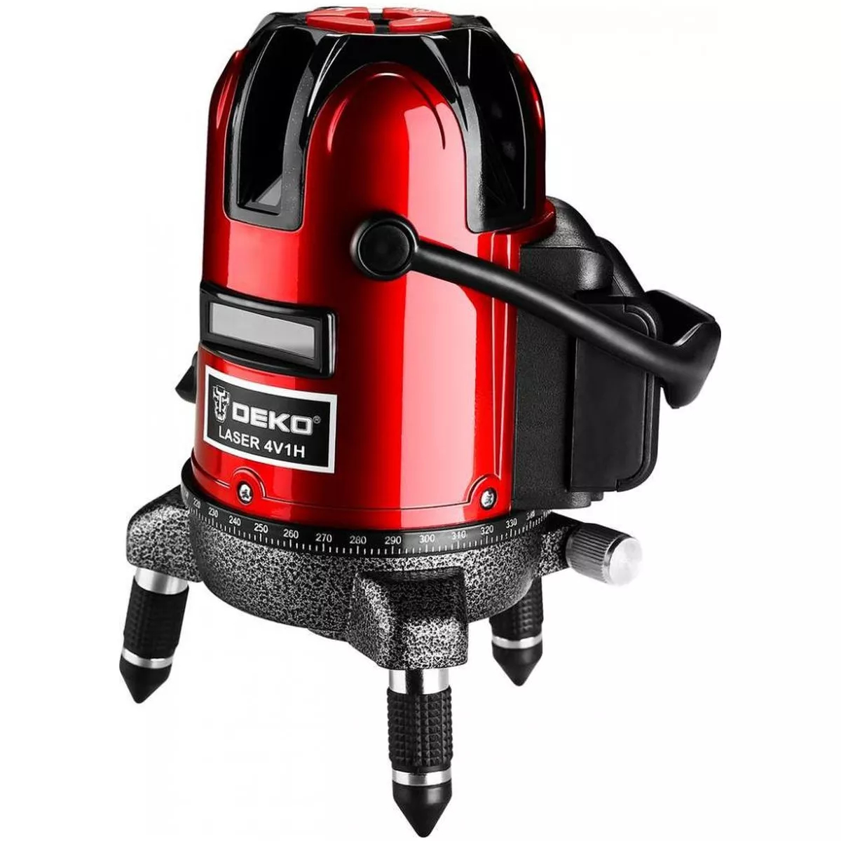 Лазерный уровень DEKO LL57 SET 7 5 линий красный луч кейс штатив 1.2 м 065-0260