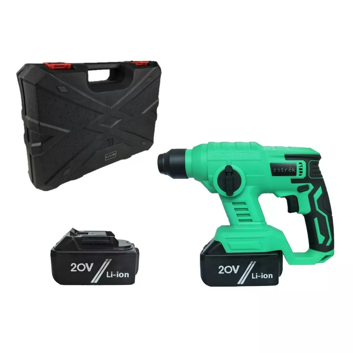 Перфоратор аккумуляторный Zitrek Destroyer 20 В 2x4.0 Ач кейс 063-4074