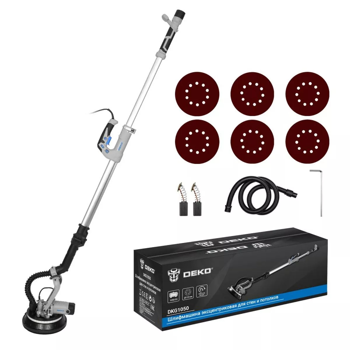 Шлифмашина эксцентриковая DEKO DKG1050 1050 Вт для стен и потолков 063-4150