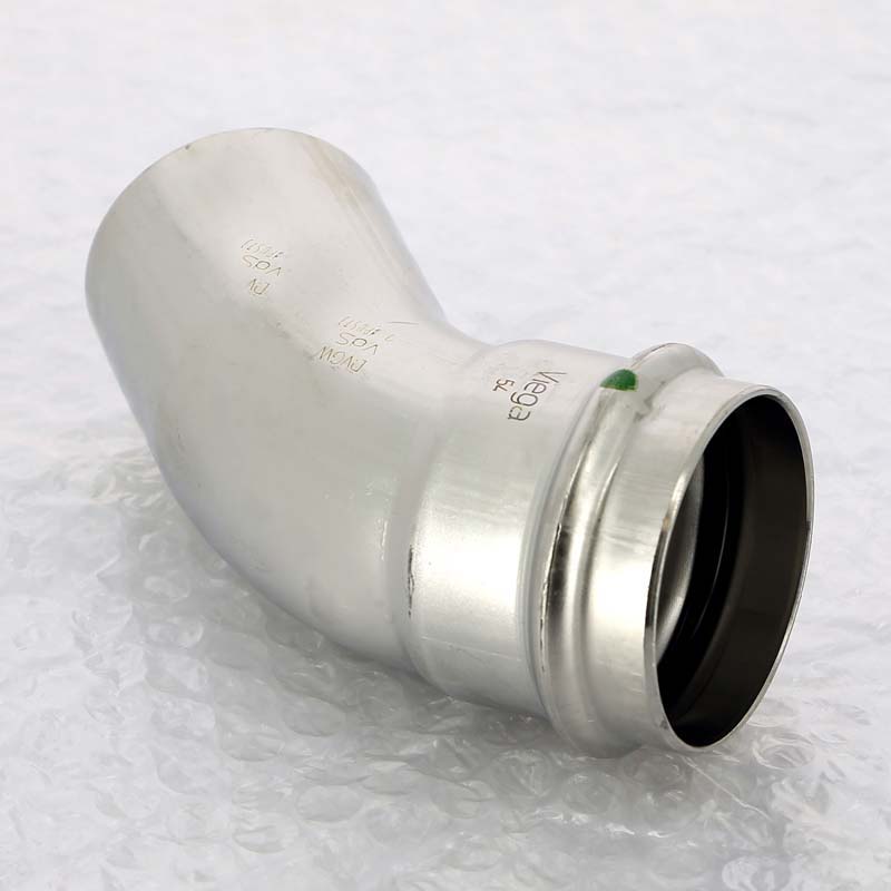 Угол-вставка пресс 45° Viega Sanpress Inox 54 мм 435448