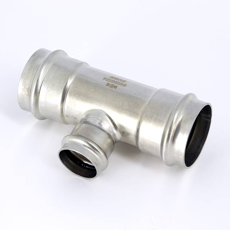 Тройник пресс IBP >B< Press Inox 54х35х54 мм нержавеющая сталь PS5130 0543554