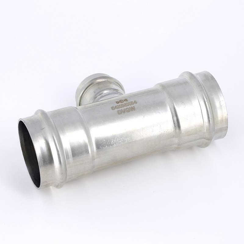 Тройник пресс IBP >B< Press Inox 54х35х54 мм нержавеющая сталь PS5130 0543554