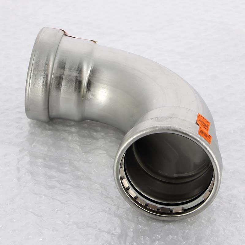 Отвод пресс 90° Viega Sanpress Inox нержавеющая сталь 64 мм 577988