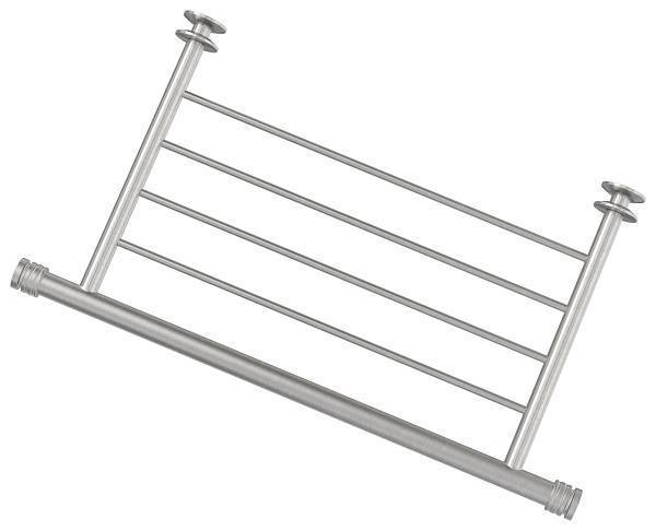 Полка прямая Сунержа 4 перекладины 43,8x24x3,4 см сатин 071-2012-4370