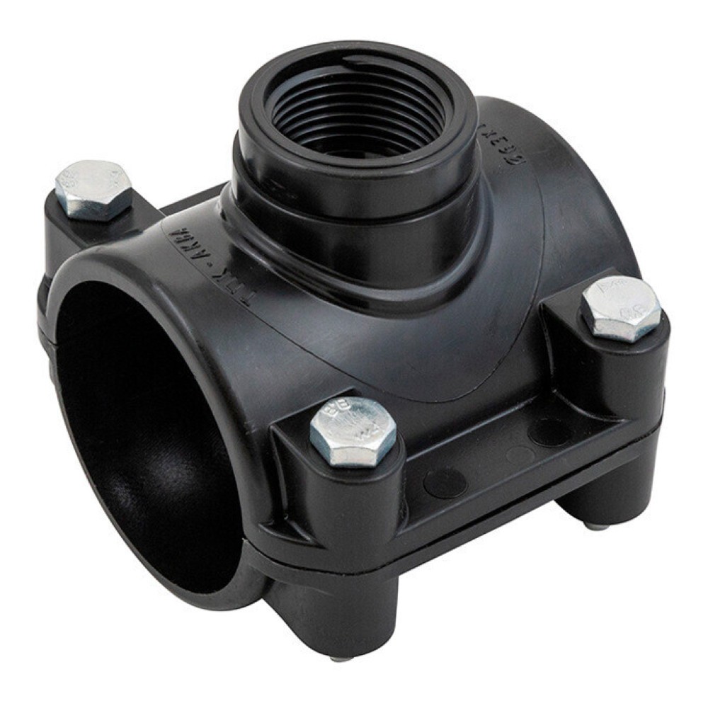 Седелка компрессионная ТПК-АКВА 125 мм x 1 дюйм ВР с болтами 2612501