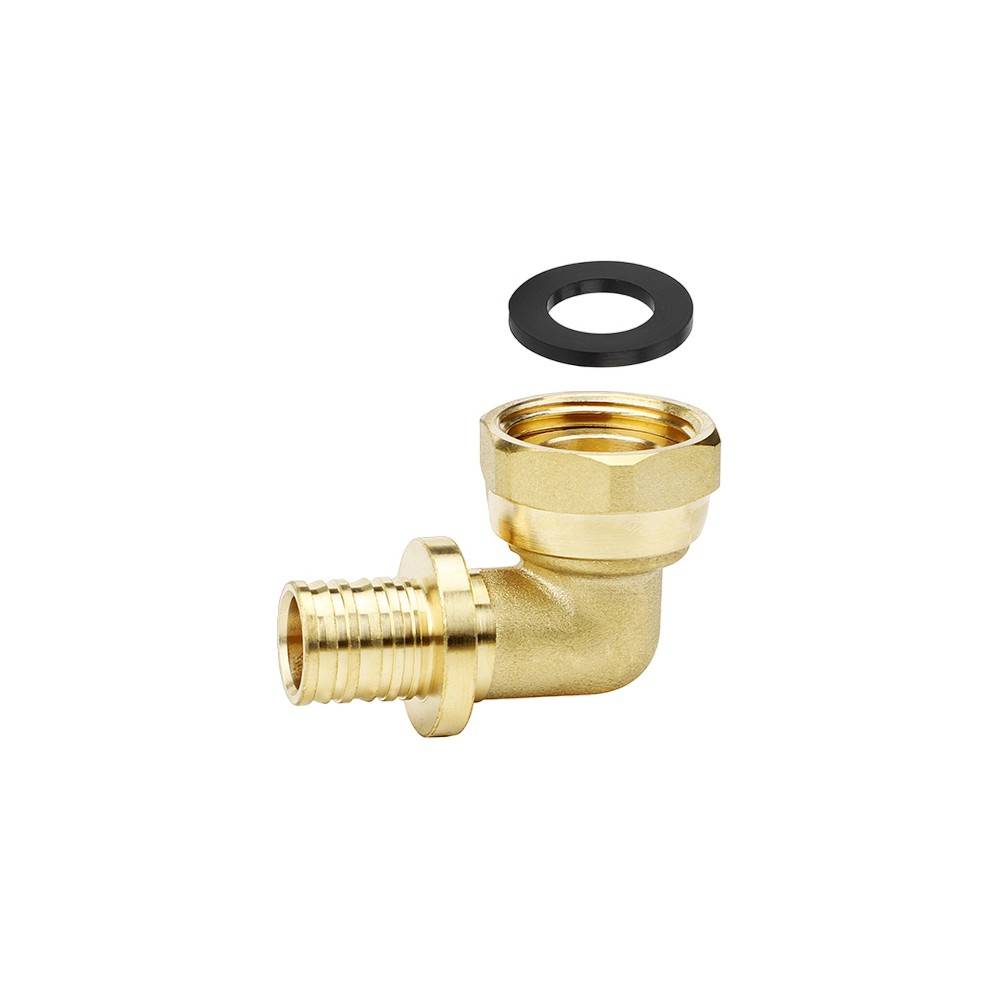 Угольник аксиальный VARMEGA Slide-fit 16х3/4 ВР с накидной гайкой 90° VM51912