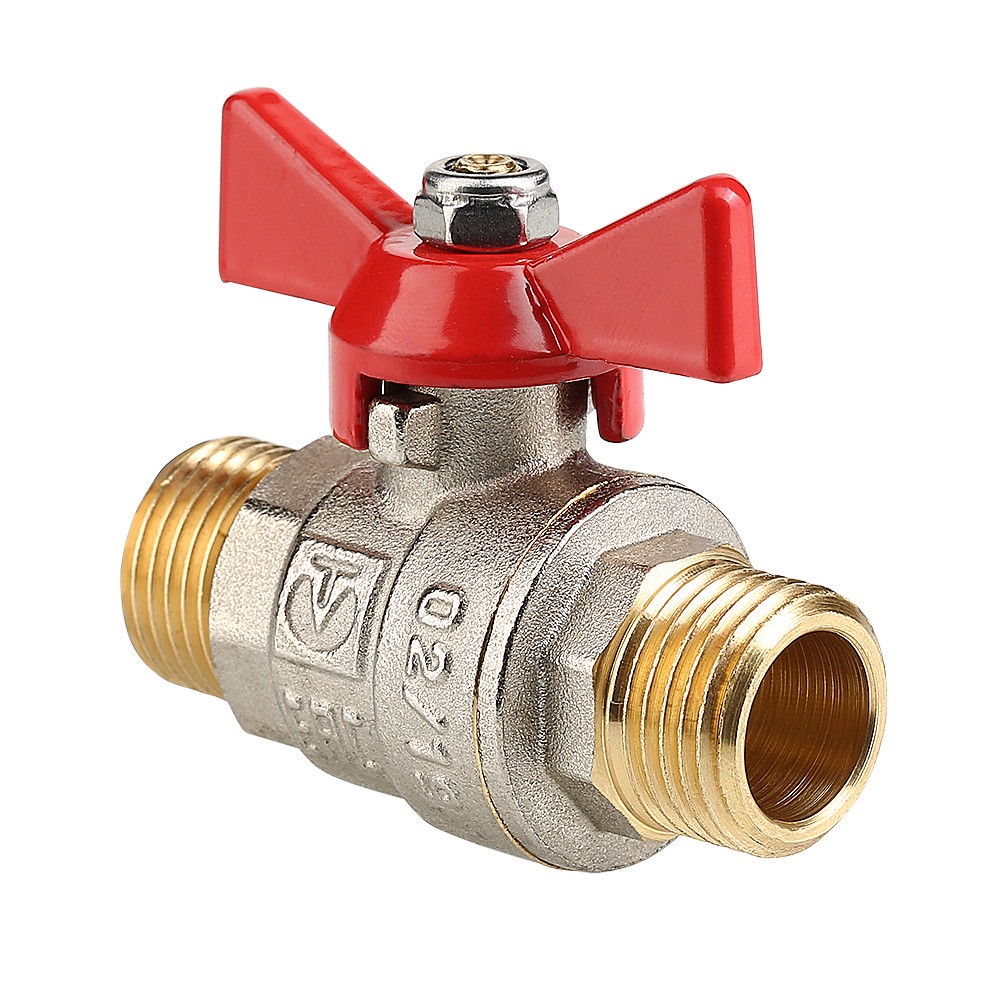 Кран шаровой Valtec BASE 1 дюйм НР-НР бабочка VT.219.N.06