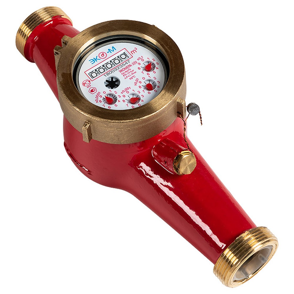 Счетчик воды универсальный Экомера Э-32У-260-СК Ду 32 мм 90 °C L 260 мм Э-32У-260-СК