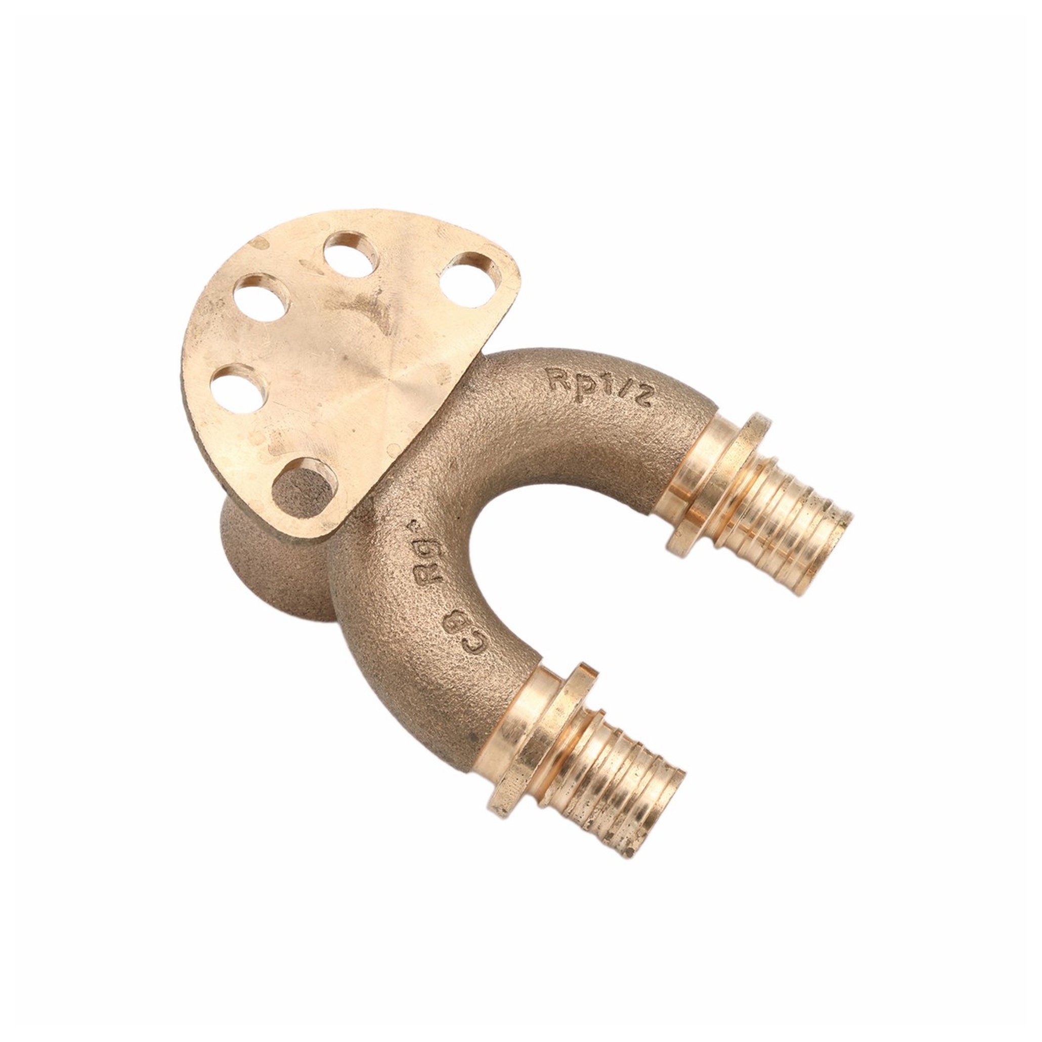 Угольник настенный REHAU Rautitan RX+ 16-Rp 1/2 короткий бронза 14563583001