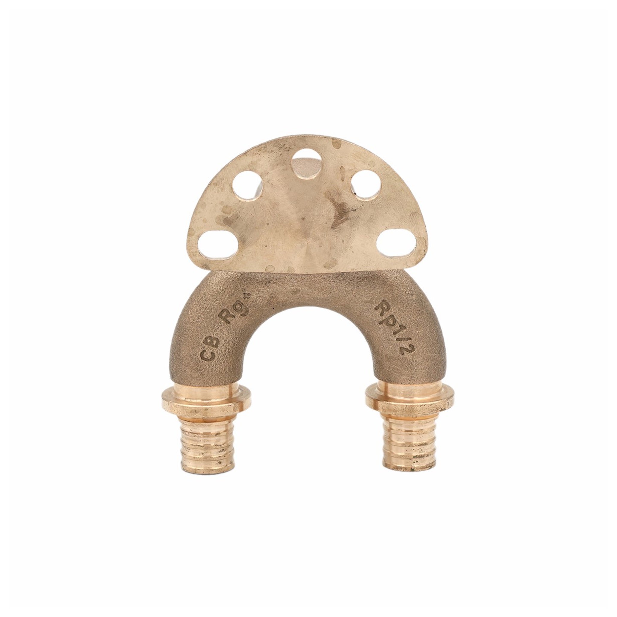 Угольник настенный REHAU Rautitan RX+ 16-Rp 1/2 короткий бронза 14563583001