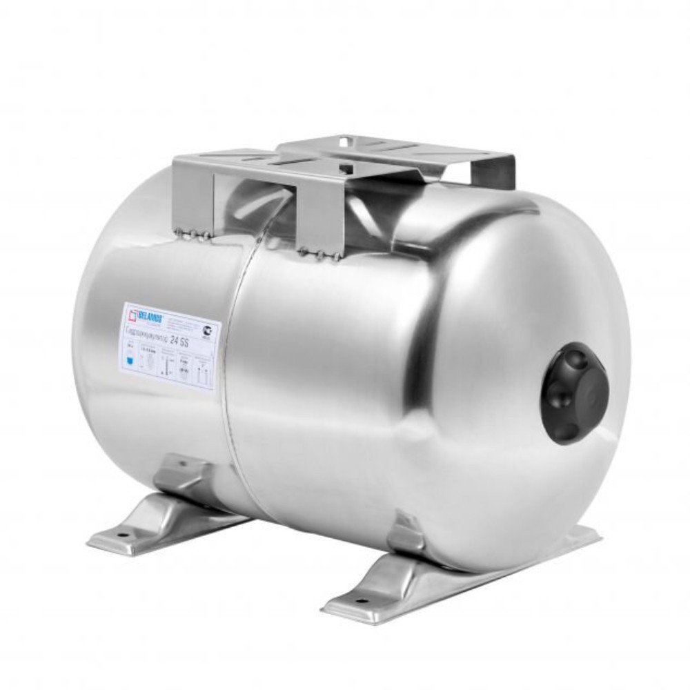 Гидроаккумулятор BELAMOS 24SS горизонтальный 24 л нержавеющая сталь 24SS