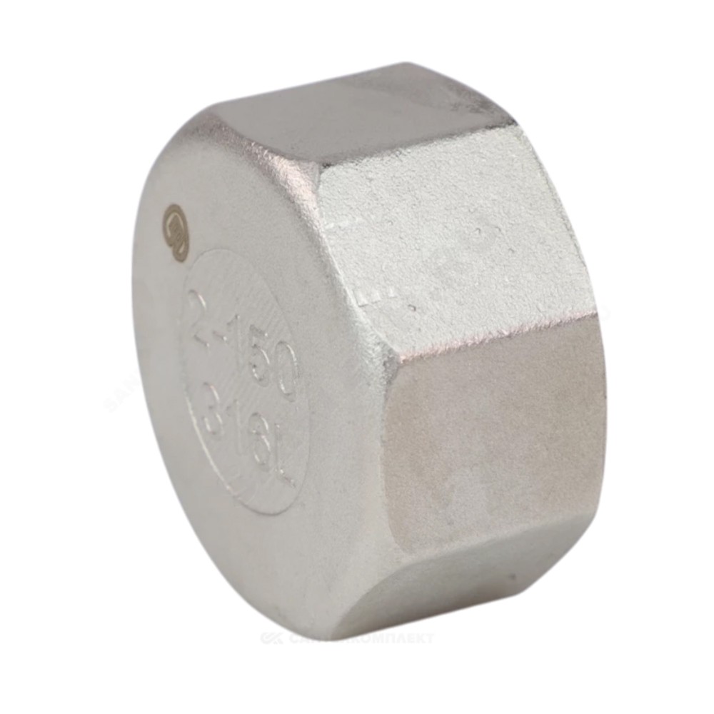 Заглушка резьбовая Benarmo нержавеющая сталь SS316 Ду40 1 1/2 ВР 1725776