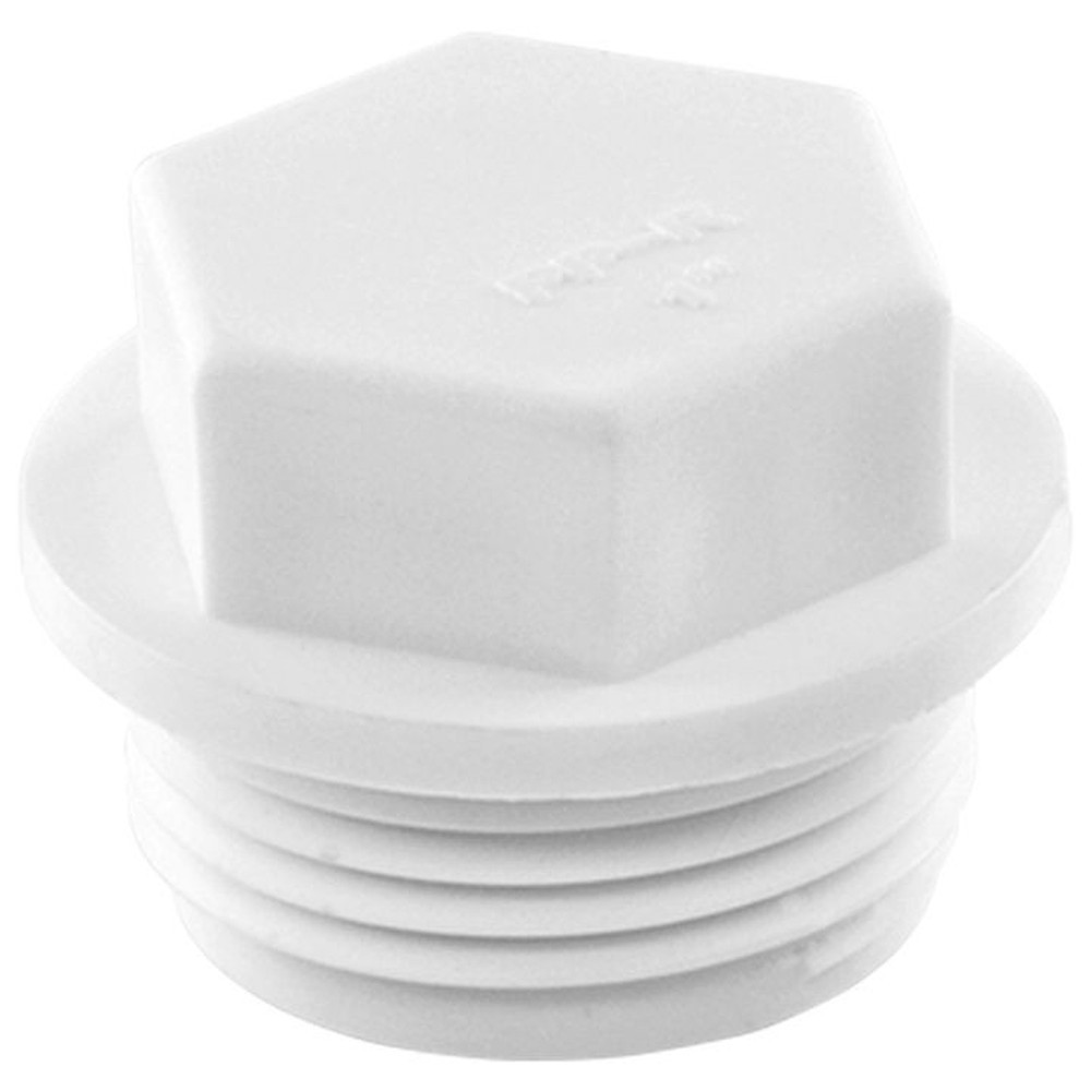 Заглушка TEBO PP-R резьбовая 20x1/2 белая 030093202