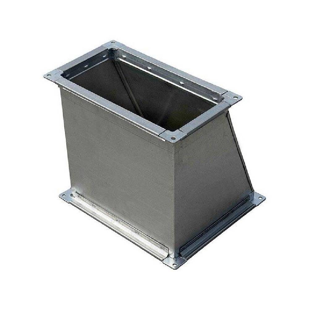 Переход прямоугольный ЕВРОВЕНТ 700х400-200х400 мм L=200 мм оцинкованная сталь 0.7 мм НС-1737429