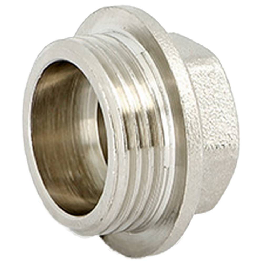 Заглушка латунная Uni-Fitt НР 1/2 дюйма никелированная 610N3000