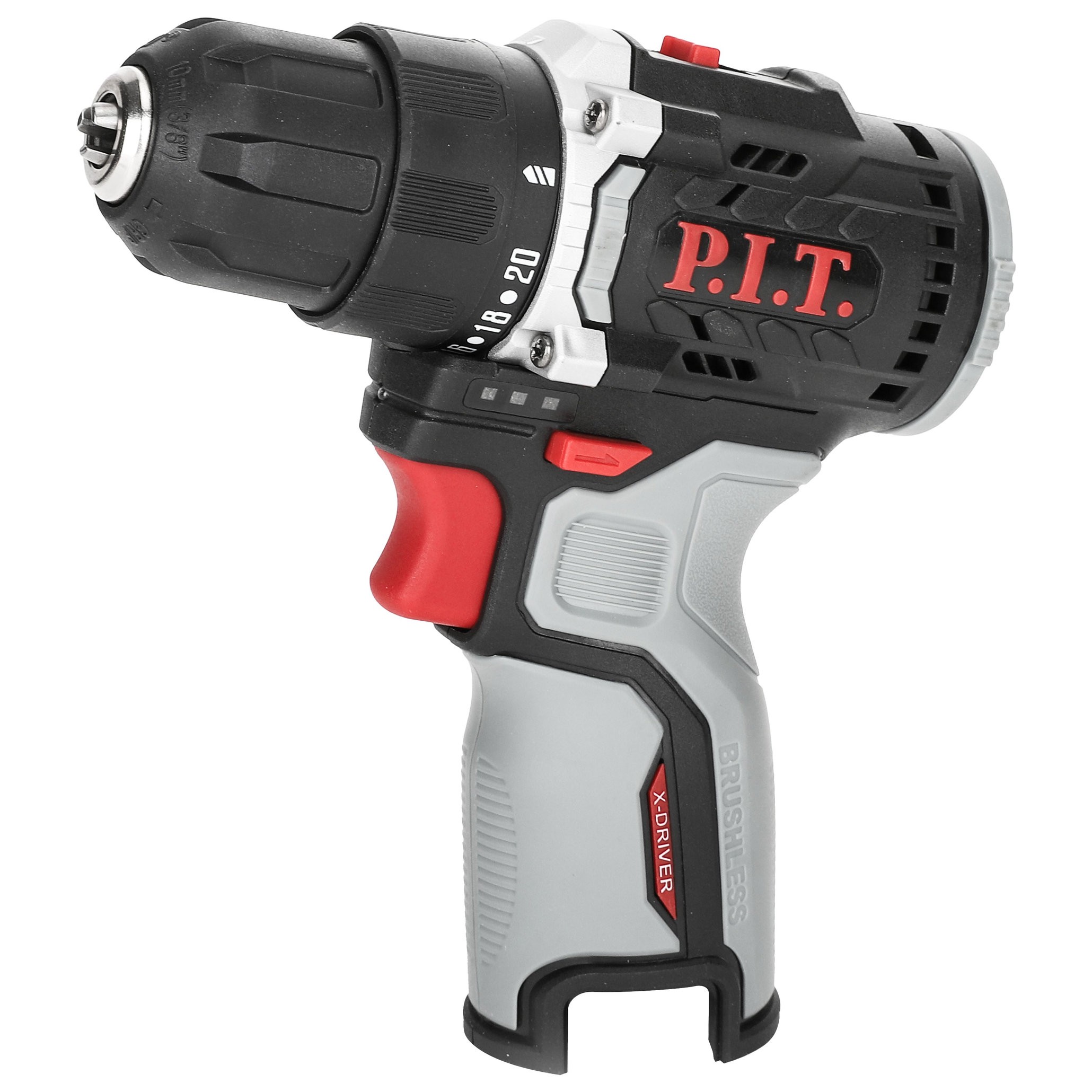 Дрель-шуруповерт аккумуляторная P.I.T. X-DRIVER PBM12K-10B 12 В бесщеточная SOLO