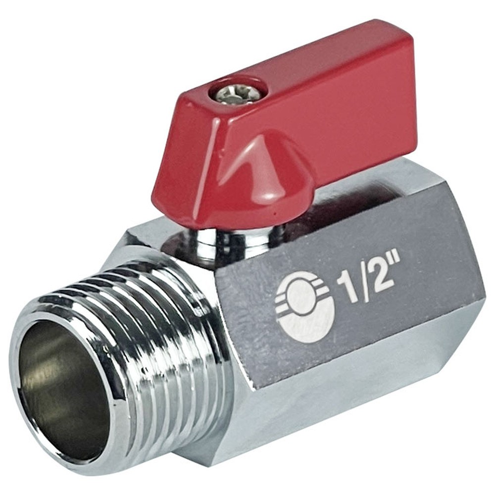 Кран шаровой VALFEX MINI 1/2 ВН никелированный VF.331.NB.012