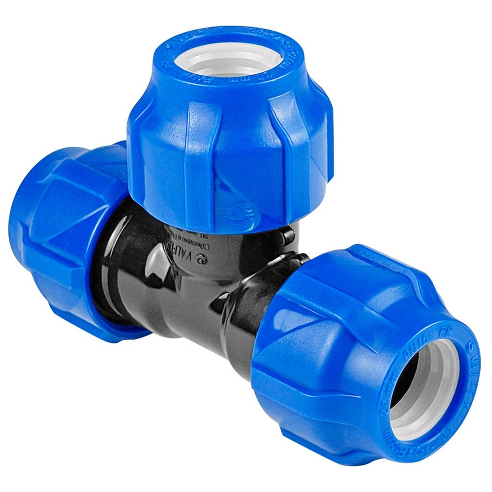 Тройник ПНД компрессионный VALFEX 32 мм 1655024